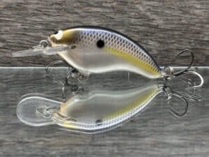 Black Label Balsa - Razor Jr SSS - Balsa Crankbait - Threadfin Shad Pearl color