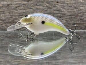 Black Label Balsa - Razor Jr SSS - Balsa Crankbait - Chartreuse Shad color