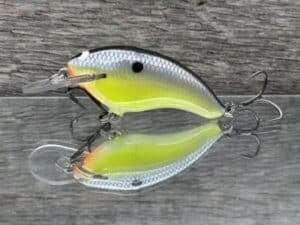 Black Label Balsa - Razor Jr - Balsa Crankbait - Chartreuse Magic color