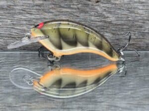 Black Label Balsa - Razor Jr SSS - Balsa Crankbait - Phantom Green Craw color