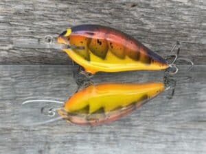 Black Label Balsa - Mod 6 - Custom Balsa Crankbait - Spring Craw color