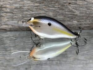 Black Label Balsa - Mod 6 - Custom Balsa Crankbait - Threadfin Shad Pearl color