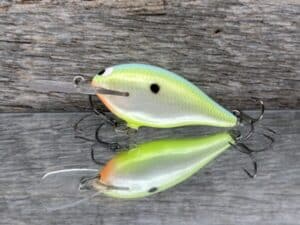 Black Label Balsa - Mod 6 - Custom Balsa Crankbait - Citrus Candy color