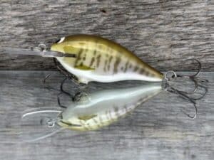 Black Label Balsa - Mod 6 - Custom Balsa Crankbait - Baby Bluegill color