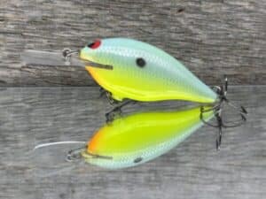 Black Label Balsa - Mod 6 - Custom Balsa Crankbait - Candy Dolphin color