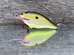 Black Label Balsa - Mod 6 - Custom Balsa Crankbait - Bone Shad color