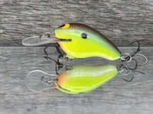 Black Label Balsa - Runt MR - Custom Balsa Crankbait - River Bream color