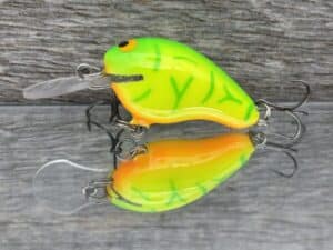 Black Label Balsa - Runt MR - Custom Balsa Crankbait - Lime Coach Dog color