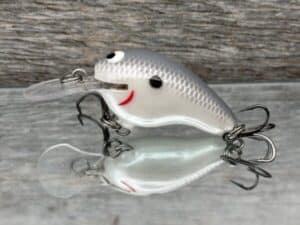 Black Label Balsa - Runt MR - Custom Balsa Crankbait - Grey Ghost color