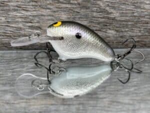 Black Label Balsa - Runt MR - Custom Balsa Crankbait - Gizzard Shad Foil color