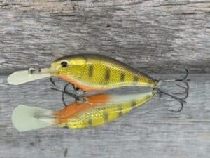 The Lure Forge - CW Shad Balsa Crankbait - Gold Perch color