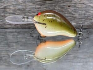 Black Label Balsa - Rattling Wreck Deep - Custom Balsa Crankbait - Root Beer color