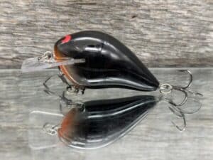 Black Label Balsa - Wreck - Balsa Squarebill - Black orange throat color