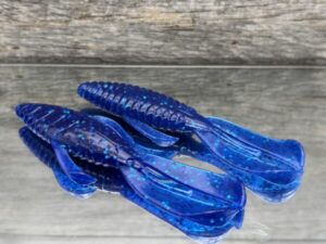 Black Label Custom Soft Plastics - Black Label Bug 4" - Sapphire Blue 8ct