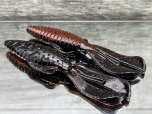 Black Label Custom Soft Plastics - Black Label Bug 4" - Bloody Mary 8ct