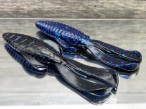 Black Label Custom Soft Plastics - Black Label Bug 4" - Black Sapphire 8ct