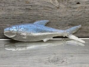 Black Label Custom Soft Plastics - Player Shad 3" - Blue Albino 8ct