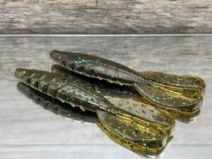 Black Label Custom Soft Plastics - CP Craw 3.75" - Green Pumpkin Green 8ct