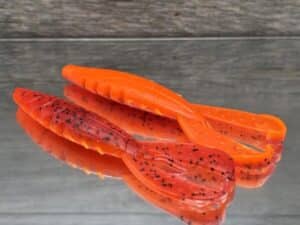 Black Label Custom Soft Plastics - CP Craw 3.75" - Fire Craw 8ct