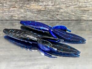 Black Label Custom Soft Plastics - Shank 4.25" - Black Sapphire 8ct