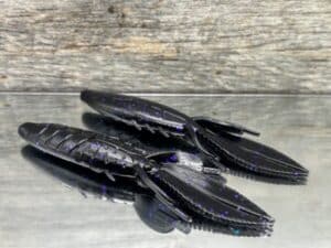 Black Label Custom Soft Plastics - Shank 4.25" - Blackberry 8ct