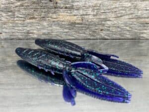 Black Label Custom Soft Plastics - Shank 4.25" - Junebug 8ct