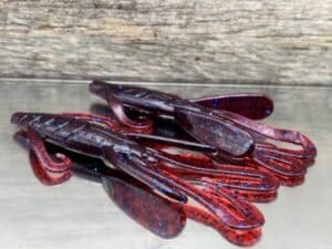 Black Label Custom Soft Plastics - Piglet 5" - Plum 8ct