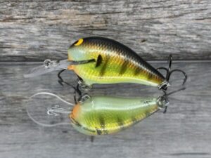 Black Label Balsa - Rumble MR - Custom Balsa Crankbait - Foiled Bold Bluegill color