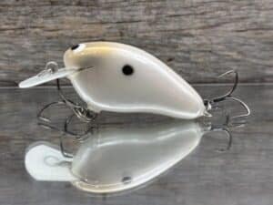 Black Label Balsa - Peanut - Balsa Crankbait - Pearl Shad Color - Zoom WEC Mutt