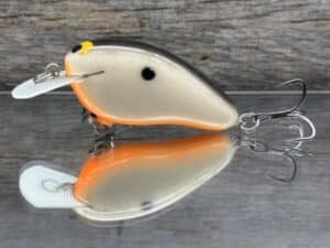 Black Label Balsa - Peanut - Balsa Crankbait - Bone Khaki Color - Zoom WEC Mutt