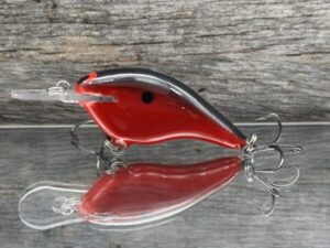 Black Label Balsa - Shiver 5 - Custom Balsa Crankbait - Cherry Bomb color