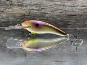 Black Label Balsa - Z II - Custom Balsa Crankbait - High Rock Shad color