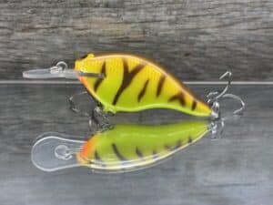 Black Label Balsa - Shiver 5 - Custom Balsa Crankbait - Spring Tiger color