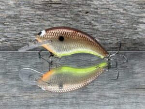 Black Label Balsa - Razor Jr SSS Signature Series - Balsa Crankbait - Foiled Dirty Shad color