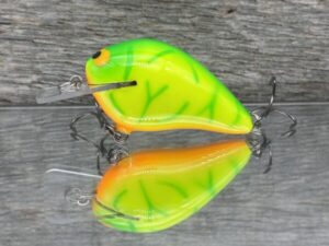 Black Label Balsa - Wreck - Balsa Squarebill - Lime Coach Dog Color - Zoom WEC E-1