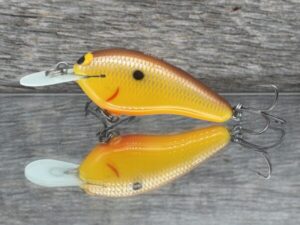 Black Label Balsa - Little Cliffie - Custom Balsa Crankbait - Bandit Khaki Color