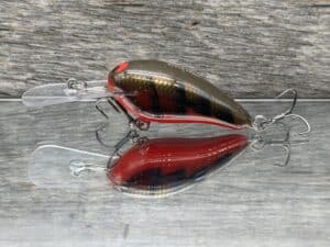 Black Label Balsa - Rock Hound - Custom Balsa Crankbait - Habanero color