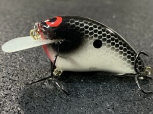 John Hott Lures - Mutt 2 - Custom Balsa Crankbait - Pearl Piebald Color