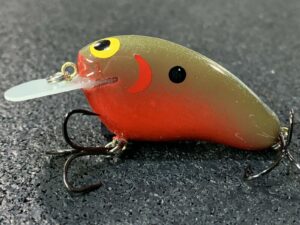 John Hott Lures - Mutt 2 - Custom Balsa Crankbait - Red River Craw Color