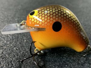 John Hott Lures - H-1 - Custom Balsa Squarebill - Golden Craw Color